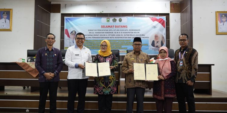 Kemenag Kab. Solok dan  Pengadilan Agama Solok Bekerja Sama dengn Disdukcapil Kab. Solok