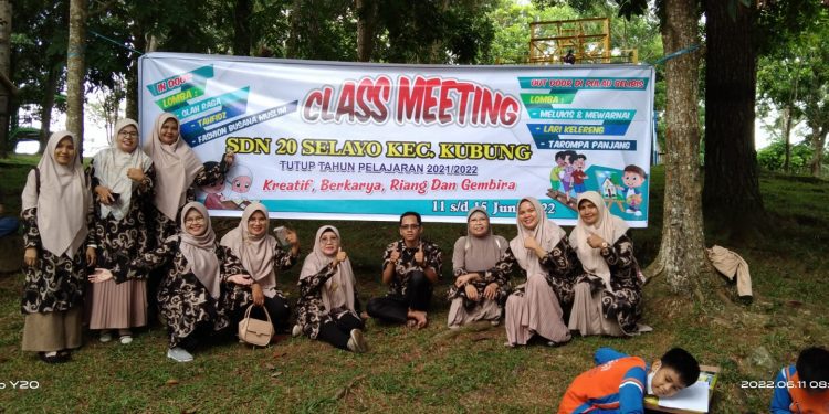 SDN 20 Selayo adakan Class Meeting di Pulau Belibis