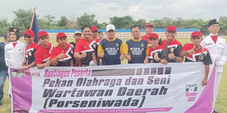 Kontingen PWI Banyuasin Tampil Memukau