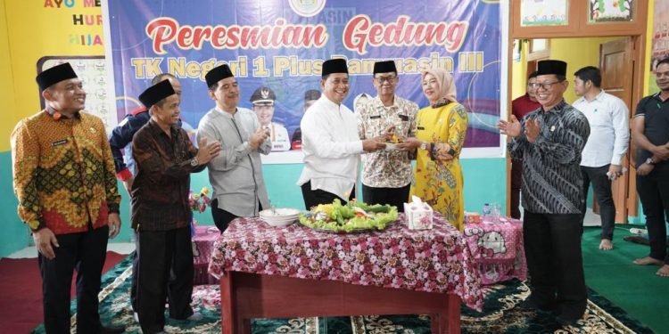 Bupati Banyuasin Resmikan Pembangunan dan Rehap Gedung TK Negeri 1 Banyuasin III Tahun 2022