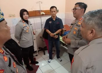 Kapolres Lubuklinggau Bezuk korban penganiayaan oleh Oknun Brimob Adhio Septiawan