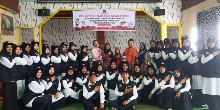 Ketua KPU Kabupaten Solok, Pantau langsung Pelantikan Pantarlih Sulit Air