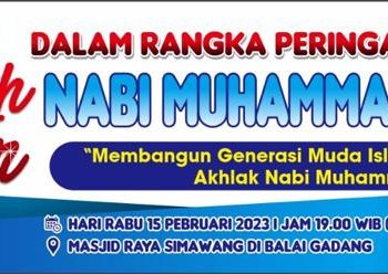 Tablik Akbar di Masjid Raya Simawang