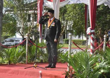 Bupati Pimpin Upacara HUT Ke-21 Kabupaten Banyuasin