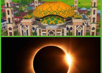 Masjid Agung  Laksanakan Sholat Gerhana