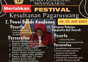 Festival Kesultanan Minang Kabau di  Pagaruyuang