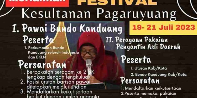 Festival Kesultanan Minang Kabau di  Pagaruyuang