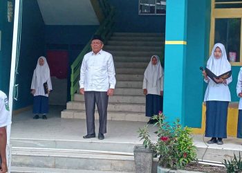 Hujan Gerimis Iringi Pelaksanaan Upacara Perdana Siswa Baru PSA