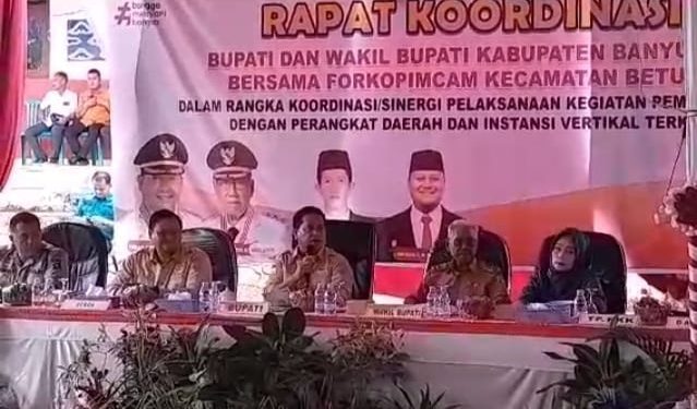 Bupati Banyuasin Hadiri Rakor Bersama Wabup Di Kecamatan Betung