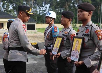 Upacara PTDH, Empat Oknum Polisi Muratara Dipecat