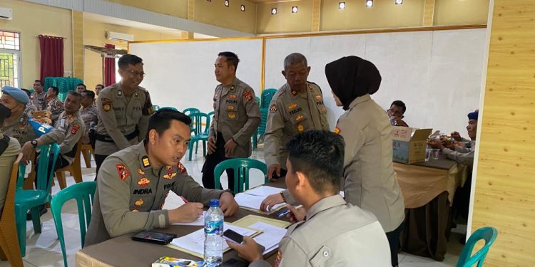 Polres Banyuasin Melaksanakan skrining sekunder deteksi dini penyakit diabetes mellitus