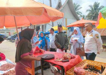 Pemkab. Solok Monitoring Harga Bahan Pokok di Pasar Tradisional Nagari Tanjung Alai