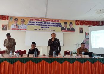 DINAS KOPERASI, UKM PROV. SUMATERA BARAT ADAKAN SOSIALISASI PERKOPERASIAN