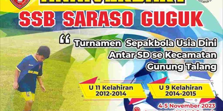 SSB Saraso Adakan Turnamen Antar SD Dalam Rangka Anniversary ke 5