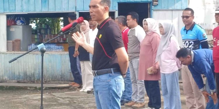 ASN Pemerintah Kabupaten Solok Lakukan Apel Pagi sekaligus Goro bersama untuk Persiapan BSC tahun 2023