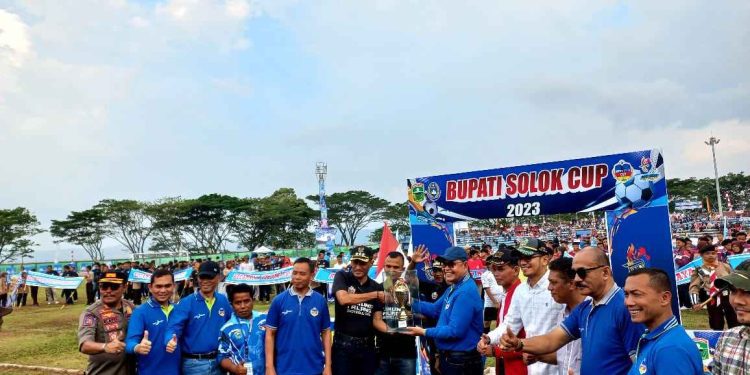 Bupati Solok Buka Secara Resmi Turnament Bupati Solok Cup Tahun 2023