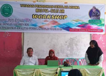 Untuk meningkatkan kwalitas pembelajaran di Madrasah, Guru PSA melaksanakan Workshop Asesmen Pembelajaran dalam Kurikulum Merdeka.