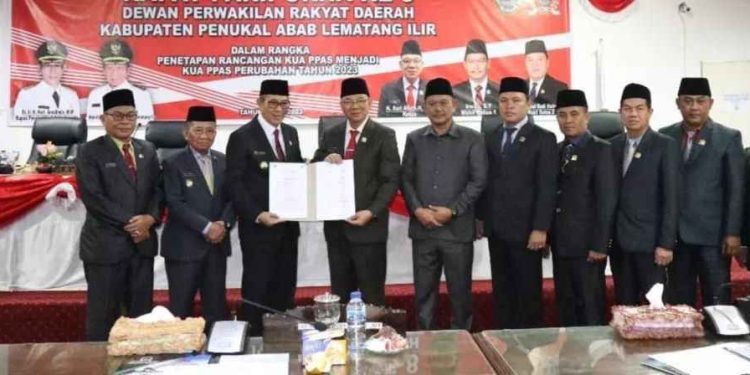 DPRD PALI Gelar Paripurna Pengesahan KUA PPAS TA 2024