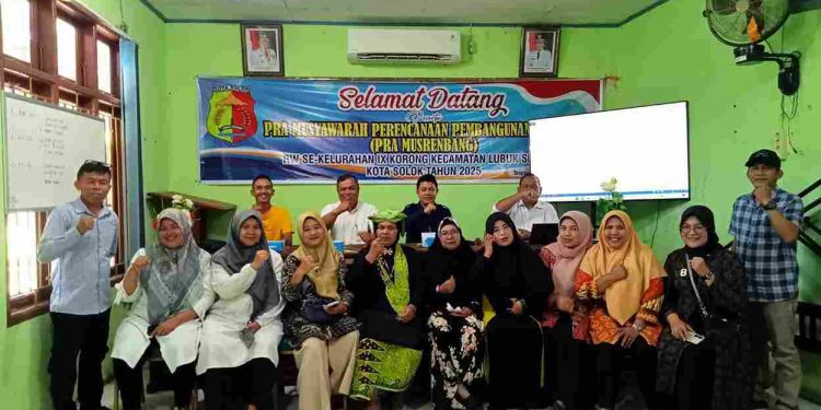 Kelurahan IX Korong Kecamatan Lubuk Sikarah lakukan Pra Musrenbang Tahun 2025