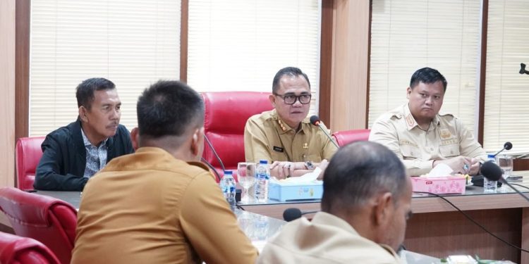 Pj Bupati Banyuasin Terima Kunker Ishak Mekki Anggota DPR RI