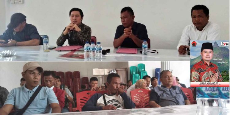 Silaturahmi dengan Puluhan Wartawan, Yulius Maulana : Kita Tunggu Hasil Pileg