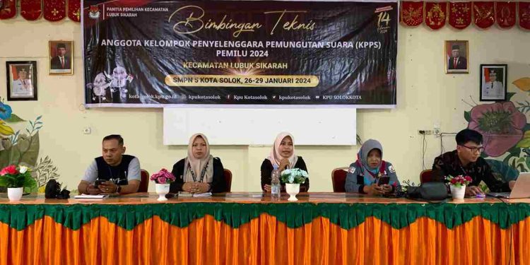 PPK Kecamatan Lubuk Sikarah Adakan Bimtek KPPS