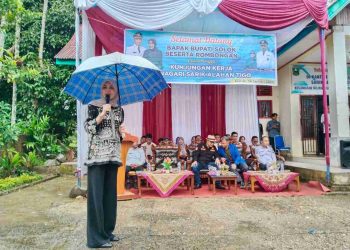 KUNKER BUPATI SOLOK KE NAGARI SARIK ALAHAN TIGO