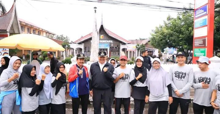 Wako ikuti Senam Sehat Menuju Pemilu 2024