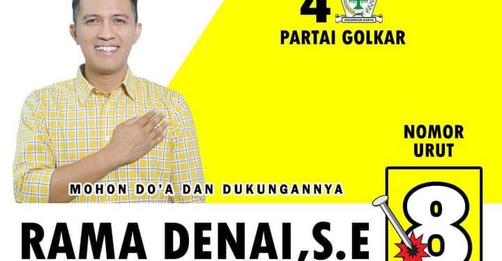 Rama Denai,SE Caleg DPRD Kota Solok no urut 8 dari Partai Golkar