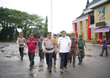 Bupati Hadiri Apel Pergeseran Persoil Polri Pengamanan TPS