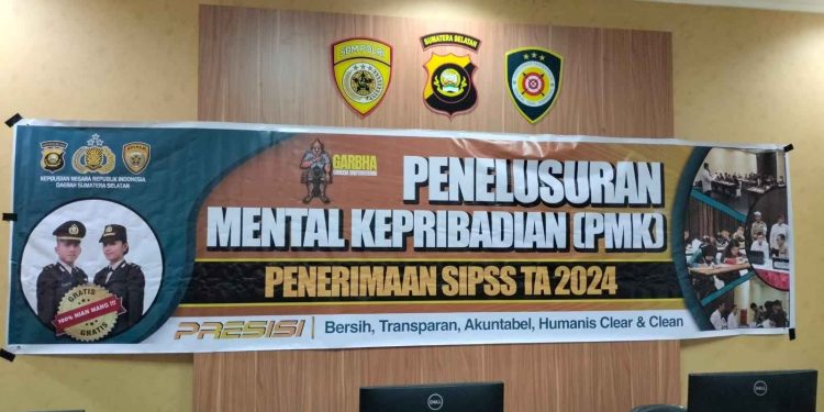 Biro SDM Polda Sumsel menggelar Tes Penelusuran Mental Kepribadian (PMK)