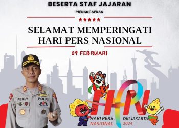 Kapolres Banyuasin Berikan Ucapan Selamat Hari Pers Nasional 2024