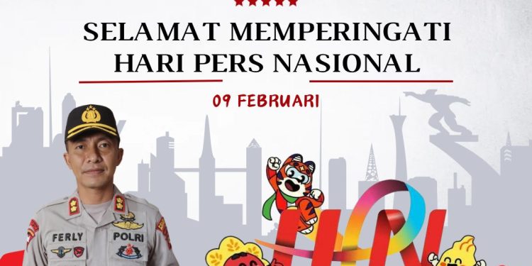 Kapolres Banyuasin Berikan Ucapan Selamat Hari Pers Nasional 2024