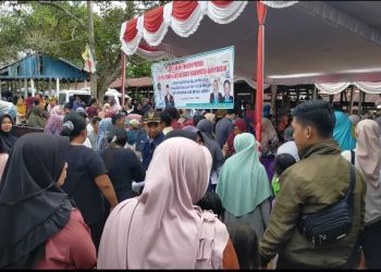 DKP Bekerja Sama Pemerintah Desa Lubuk Karet GIAT Pasar Murah