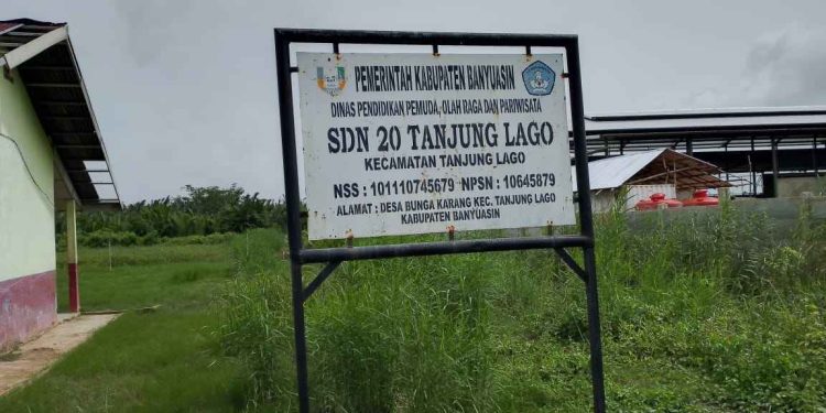 Orang Tua Wali Murid Keluhkan Sekolah tempat Belajar Anak mereka di penuhi Dengan Rumput dan Plafon yang Rusak