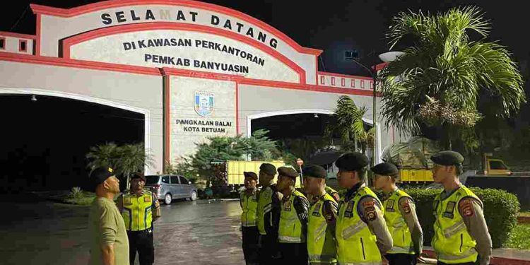 Giatkan Patroli Berikut Arahan Kasat Samapta Polres Banyuasin