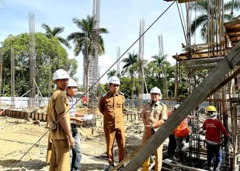 Wawako Solok Tinjau Pembangunan Gedung Pustaka Daerah
