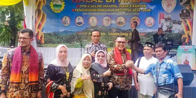 Teriakan Otewe Sumbar Menggema ketika Epiyardi Asda Hadiri halalbihalal perantau SAS di Jakarta