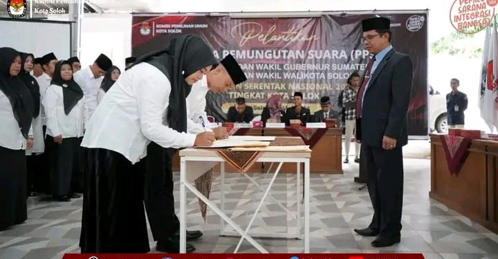 KPU Kota Solok Lantik 39 Anggota PPS Tingkat Kelurahan
