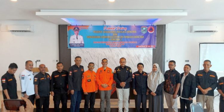 Pemkab solok Sosialisasi Mitigasi Bencana Dan Pengukuhan Gerakan Kencana BPBD Kab. Solok Tahun 2024