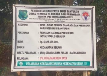 Dugaan KKN dan Mark Up, Mewarnai Dalam Pengerjaan Pereban Halaman Parkir dan Install Stable Berkuda.