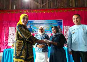 Turunkan Angka Stunting Ketua FORIKAN Kabupaten Solok Serahkan Bantuan Produk Olahan Ikan