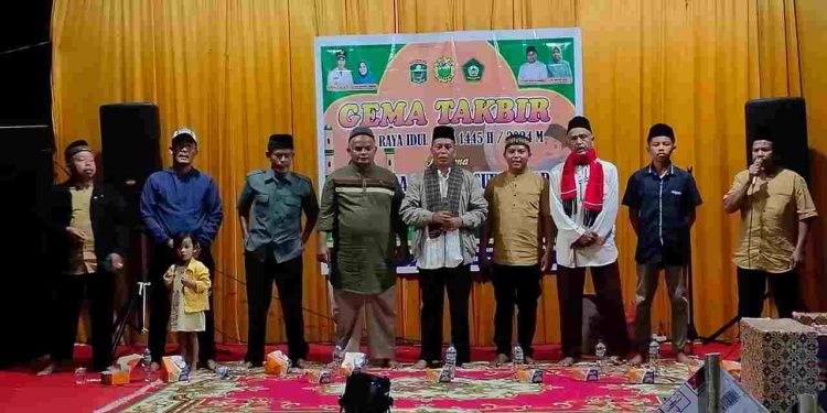 400 orang santri TPQ/MDTA se Sulit Air ikuti Gema Takbir sambut Hari Raya Idul Adha 1445 H / 2024 M.