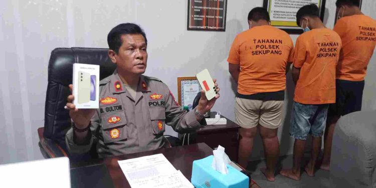 Tim Gabungan Reskrim Polresta Barelang dan Polsek Sekupang Tangkap Pelaku Yang Beraksi Di Jalan Sei Temiang