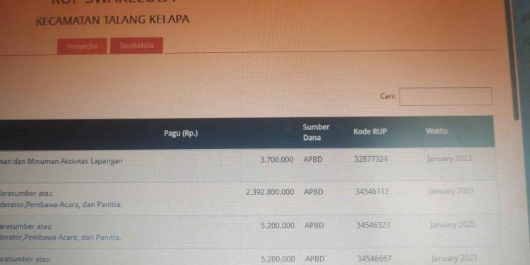 Masyarakat Kabupaten Banyuasin di BuatTercengang Besar nya Anggaran Makan Minum Mencapai Rp.10.5 Milyar