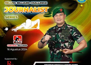 Perkuat Silaturahmi Dengan Insan Pers, Danrem 044/Gapo Dukung Turnamen Biliar Antar Wartawan