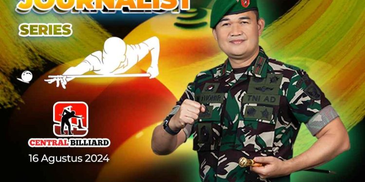 Perkuat Silaturahmi Dengan Insan Pers, Danrem 044/Gapo Dukung Turnamen Biliar Antar Wartawan