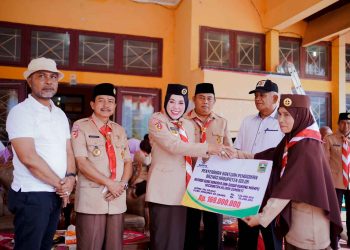 Ketua Kwarcab 0302 Kab Solok Hadiri Upacara Peringatan Hari Pramuka Nasional Ke-63 Tahun 2024 Di Kecamatan Hiliran Gumanti