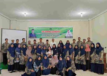 Kepala Kantor Kemenag Kota Solok Buka Kegiatan Workshop Pembelajaran Dan Asesmen Berbasis Literasi MIN Kota Solok
