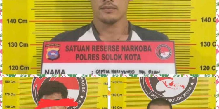 3 Pelaku Narkoba Diringkus Satresnarkoba Polres Solok Di Tanjung Paku